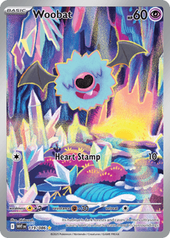 Woobat White Flare card