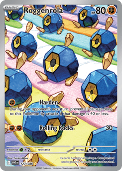 Roggenrola White Flare card