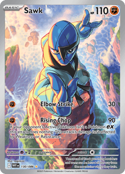 Sawk White Flare card