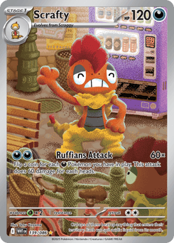Scrafty White Flare card