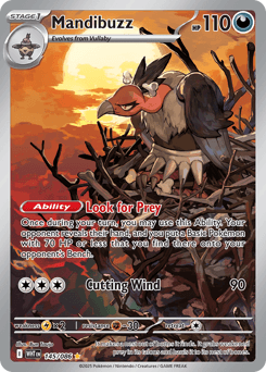 Mandibuzz White Flare card