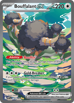 Bouffalant ex White Flare card