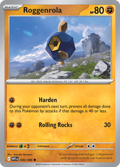 Roggenrola White Flare card