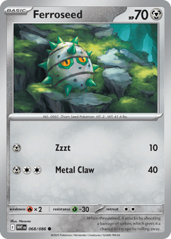 Ferroseed White Flare card