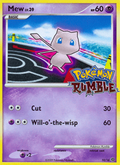 Mew ★ δ Pokémon Rumble card