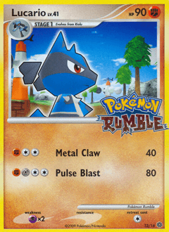 Lucario Pokémon Rumble card