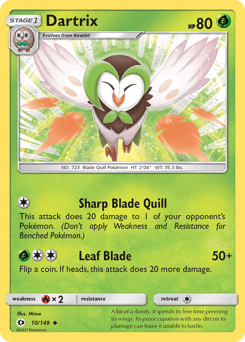 Dartrix Sun & Moon card