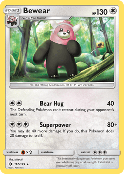 Bewear Sun & Moon card