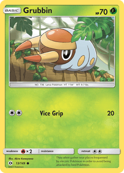 Grubbin Sun & Moon card