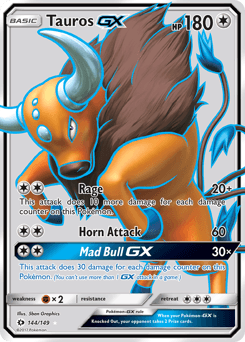 Tauros-GX Sun & Moon card