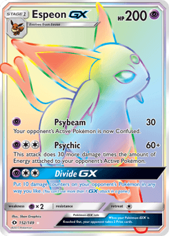 Espeon-GX Sun & Moon card