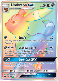 Umbreon-GX Sun & Moon card