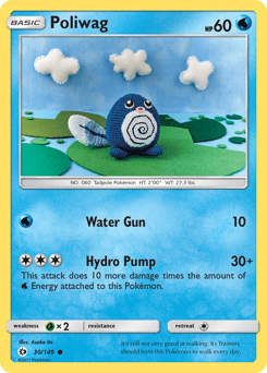Poliwag Sun & Moon card