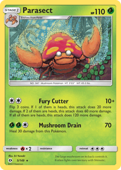 2017 Sun & Moon Parasect #5