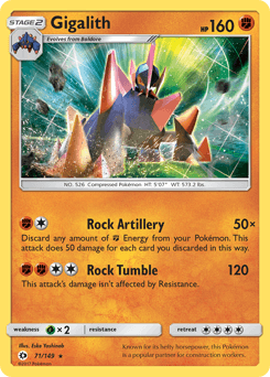 Gigalith Sun & Moon card
