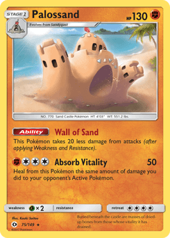 Palossand Sun & Moon card