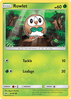 2017 Sun & Moon Rowlet #9