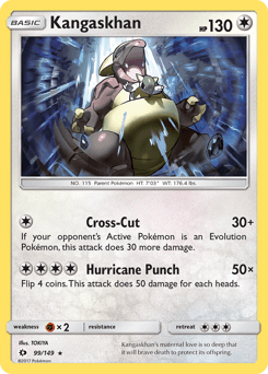2017 Sun & Moon Kangaskhan #99
