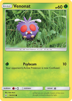 Venonat Unbroken Bonds card