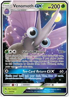 Venomoth-GX Unbroken Bonds card