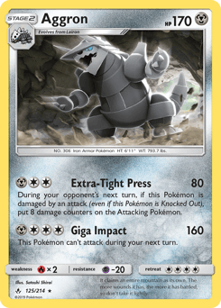 2019 Unbroken Bonds Aggron #125