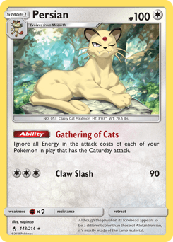 2019 Unbroken Bonds Persian #148