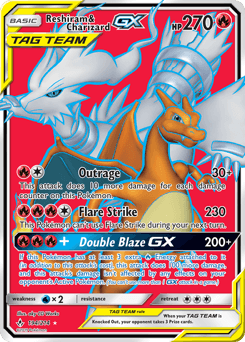 2019 Unbroken Bonds Reshiram & Charizard-GX #194
