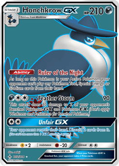 Honchkrow-GX Unbroken Bonds card