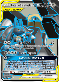 2019 Unbroken Bonds Lucario & Melmetal-GX #203
