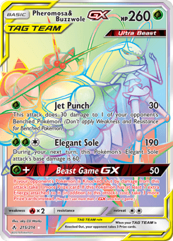 Pheromosa & Buzzwole-GX Unbroken Bonds card