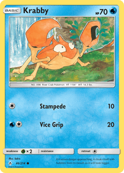 Krabby Unbroken Bonds card