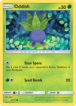 2019 Unbroken Bonds Oddish #5