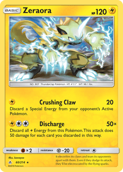Zeraora Unbroken Bonds card