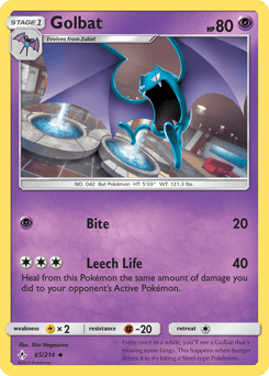 2019 Unbroken Bonds Golbat #65