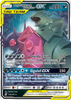 Mega Sableye & Tyranitar-GX Unified Minds card
