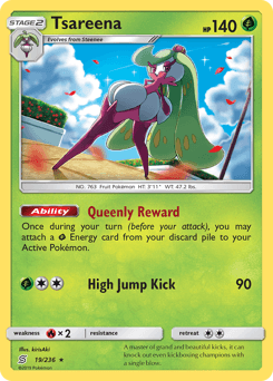Tsareena Unified Minds card