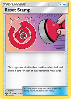 Reset Stamp Unified Minds card