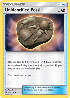 Unidentified Fossil Unified Minds card