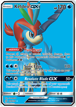 2019 Unified Minds Keldeo-GX #219