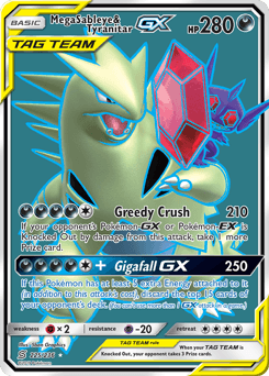 Mega Sableye & Tyranitar-GX Unified Minds card
