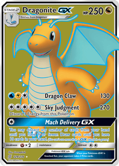 Dragonite-GX Unified Minds card