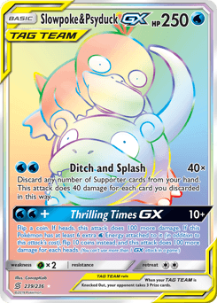 Slowpoke & Psyduck-GX Unified Minds card