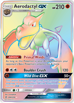 Aerodactyl-GX Unified Minds card