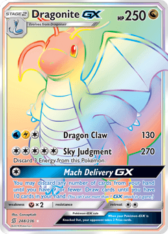 Dragonite-GX Unified Minds card