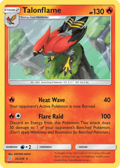 Talonflame Unified Minds card