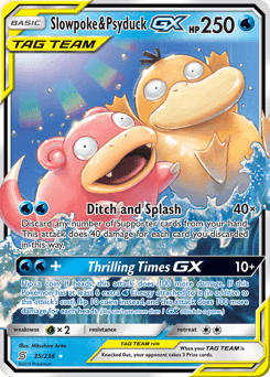 2019 Unified Minds Slowpoke & Psyduck-GX #35