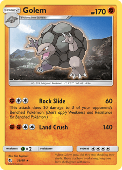2019 Hidden Fates Golem #35