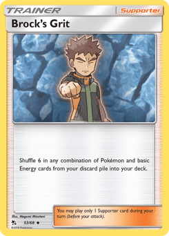 Brock's Grit Hidden Fates card