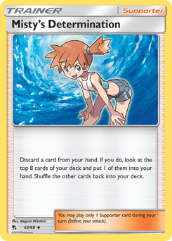 Misty's Determination Hidden Fates card