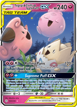 2019 Cosmic Eclipse Togepi & Cleffa & Igglybuff-GX #143